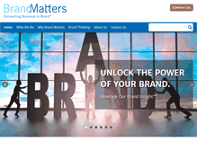 Tablet Screenshot of brand-matters.com